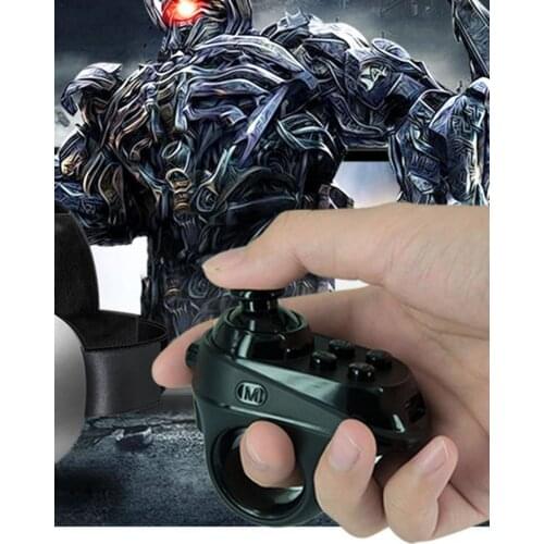 R1 Gamepad Mini Bluetooth 4.0 Rechargeable Wireless VR Remote Game Controller Joystick For Android 3D Glasses LED Light