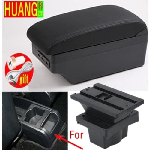 For Skoda Octavia Armrest box For Skoda Yeti Mk2 2005-2012 Car Armrest Retrofit parts Storage box car accessories USB