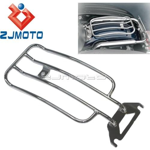Chrome Steel Luggage Top Rack Bracket Motorcycle Accessories Custom For Harley Electra Glide Ultra Classic Road Glide Bagazhnik
