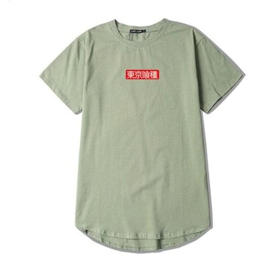 Summer High Street T Shirt Men Tokyo Ghoul T-Shirt Men Women Cosplay Funny Print Tshirt Box Logo Harajuku Length Anime Tee