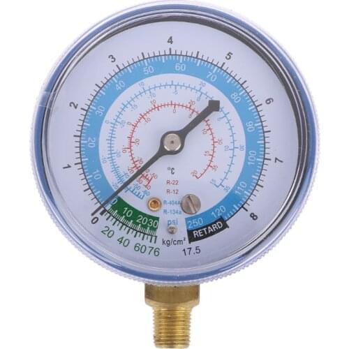 New Air Conditioner R410A R134A R22 Refrigerant Low Pressure Gauge PSI KPA Blue New Drop ship LS'D Tool