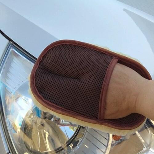 Car washing gloves cashmere car polishing gloves car waxing gloves thickened bear PAWS chenille rag cleaning tools