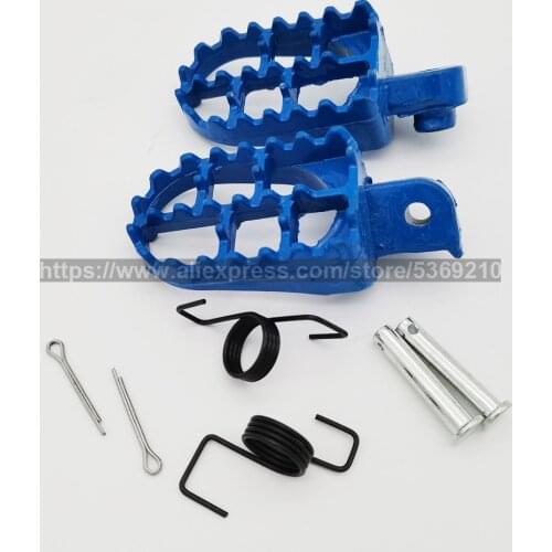 Wide Foot Pegs Footrests For Yamaha PW50 PW80 TW200 Honda XR CRF Pit Dirt Bike
