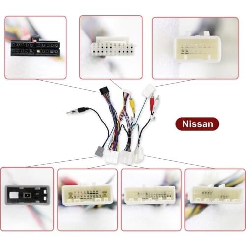 Car CD DVD Player Power Wire Cable Plug For NISSAN (High configuration nissan car)