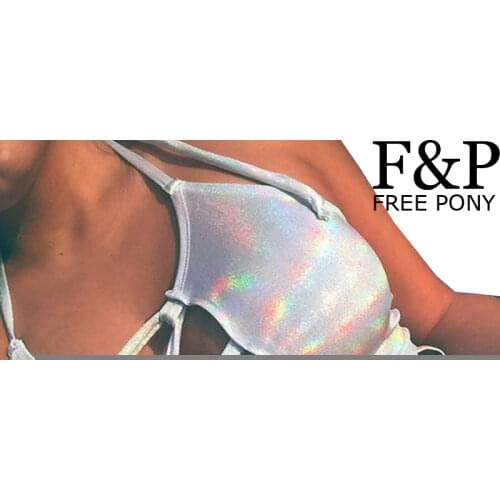 Silver Holographic Women Crop Top Rave Festival Top Clothes Outfits Punk Laser Hologram Foil Fabric Lace Up Women Tank Top