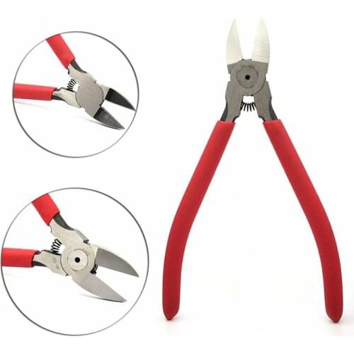 2pcs 6" Diagonal Cutting Pliers Flush Cut Side Nippers Wire Beading Cable Cutters Shear Fitter Hand Tools Flat Nosed Pliers