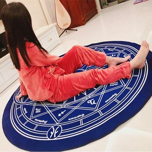 2019 High Quality Acrylic Captain Round Rugs and Carpets for Bedroom Living Room Decor Carpet Kids Room Cartoon Rug Doormat