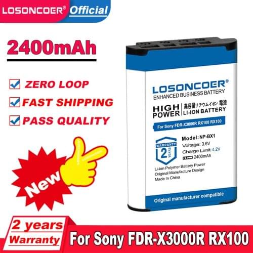 For SONY NP-BX1 Npbx1 Np Bx1 Battery For Sony FDR-X3000R RX100 RX100 M7 M6 AS300 HX400 HX60 WX350 AS300V HDR-AS300R FDR-X3000