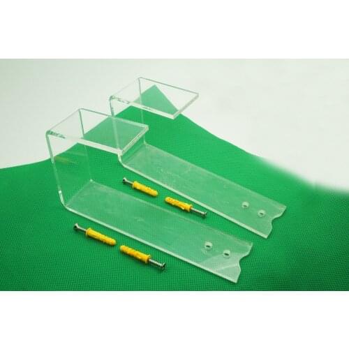 2x ACRYLIC Wall Mounted Surfboard Snowboard Rack Storage Holder Stand Bracket