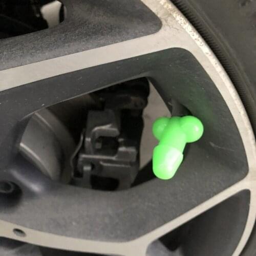 Car Luminous Wheel Caps Shaped Tire Cap Luminous Stem Cap Car Wheel Tire Valve Stem Caps For Cars Bikes Motorcycles Rubber Caps
