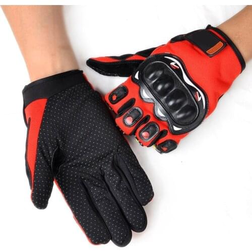 Biker Gloves Breathable Non-slip Motorcycle Motorbike Racing Riding Gloves C66