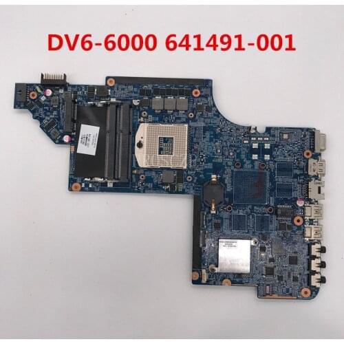 Free shipping For pavilion DV6-6000 laptop motherboard DDR3 641491-001 641491-501 641491-601 HM65 working well