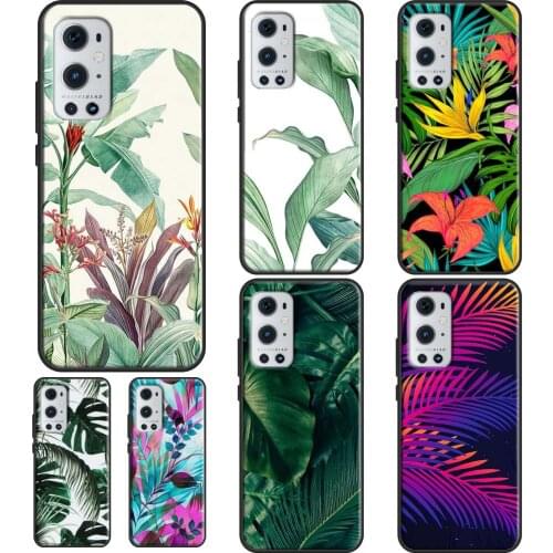 Tropical leaves For OPPO Realme 6 7 8 Pro Q3 GT Neo C3 C11 C21 Case For OnePlus 9 Pro 7 8 Pro 8T 9R Nord