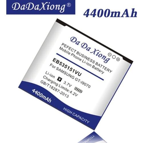 Da Da Xiong 4400mAh EB535151VU Li-ion Battery for Samsung Galaxy S Advance GT-I9070 i9070 W789 B9120 i659 etc phone battery