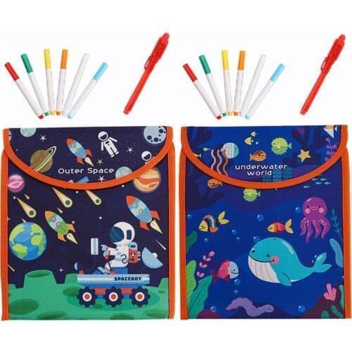 Kids Drawing Board Educational Toy Graffiti Book Luminous Pens Magic Water Drawing Book Coloring Book Doodle Magic Pen