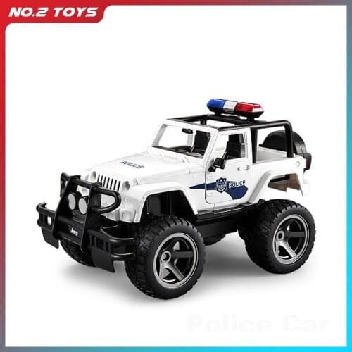 Double E 1:12 Scale Big RC Truck JEEP Police Toy car 2.4 Radio Controlled Car Electric machine Drift Buggy Toys for children boy