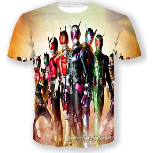 Xinchenyuan Anime Kamen Rider 3D Print Men T Shirt Hip Hop Women Tshirt Clothing Tops Suppliers for Drop Shipper A29