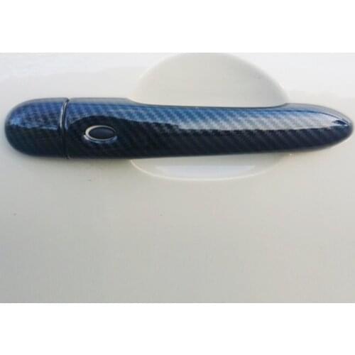 ABS Chrome Car door protector Handle Decoration frame panel cover trim For Renault Clio 4 2013 - 2018 Hatchback 5 door