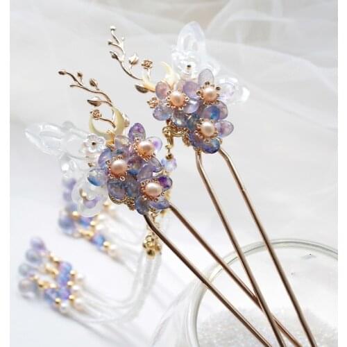 Chinese Hairpins Vintage Hair Stick Accessories Clips Jewellery Accessories For Girls Hairpin Bride Pins Jewelry