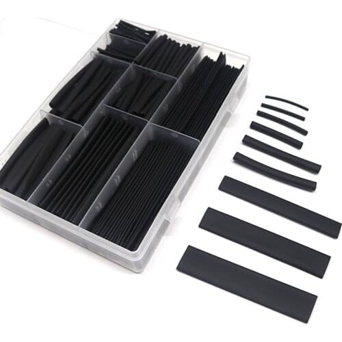 385PCS Heat Shrink Tube Kit Electrical Connection Wire Cable heat shrinkable shrink wrap 2:1 Polyolefin Insulation Sleeving