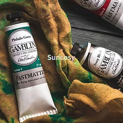 Gamblin Artist Paint, FastMatte Alkyd Colors, 37ml, Fast Drying Oil Paint, Unique Qualities, Great for Underpaintings