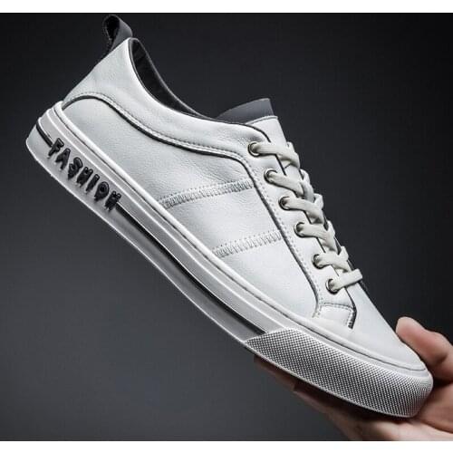 Men Shoes Cow Leather Sneakers Leather Shoes Men Designer Sneakers for Men Casual Sneaker White Loafer Shoes