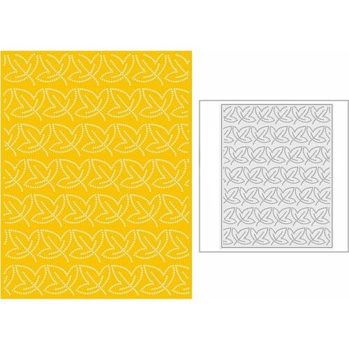 New 2021 Spotty Clover Leaves Panel Metal Cutting Dies for DIY Scrapbooking and Card Making Decorative Embossing Craft No Stamps