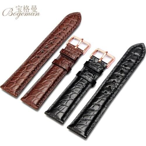 Real Alligator Watch Strap Genuine Leather Watch Bands For Men Or Women Watch Accessories 16mm 18mm 20mm 22mm Exempt postage