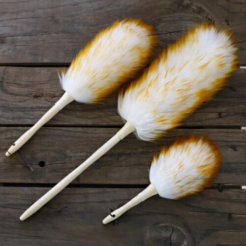 Wool duster brush household car cleaning tool feather duster dust broom thickened not easy to fall off dust and sanitation house