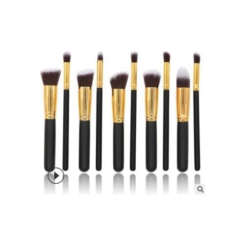 20set/lot 10pcs/set Multi Mini Brush Set Wood Handle Wool Fiber Brush Traceless Make-up Appliances Cosmetic Tools HA518