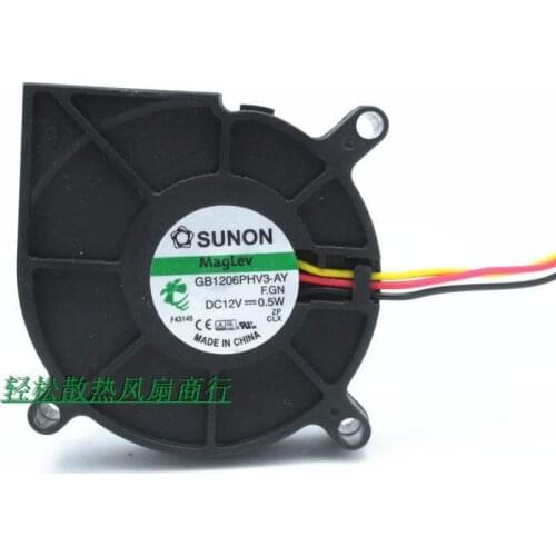 Sunon GB1206PHV3-AY Maglev Humidifier centrifugal fan industrial blower projector blower centrifugal fan DC12v 0.5W with 3pin