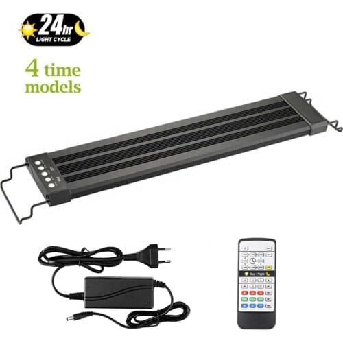 Full Spectrum Lamp For Aquarium Fishing LED Lighting 24/7 Hour Automated with Controller RGB Fish Tank Light 110V-220V 80-150cm