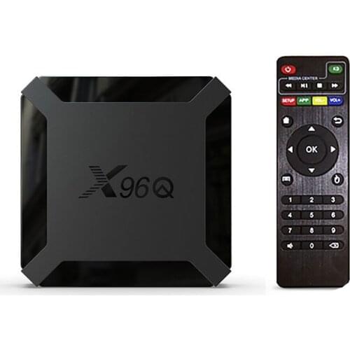 New x96q Android 10.0 Smart tv box x96 q 1G 8G 2G 16G Allwinner H313 smart Media Player set top box ship from france