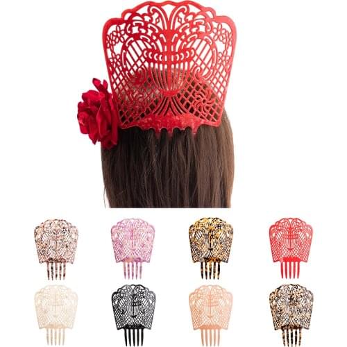 Vintage Hair Combs Women Colorful Acetate Hair Accessories Tortoiseshell High Comb Flamenco dancers Headdresses jewelry Gift New