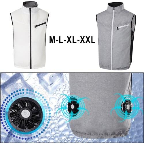 Fan Vest Air Conditioning Clothing Women Men Fan Cooling Vest Air Conditioned Clothes for Summer Outdoor Hiking Camping