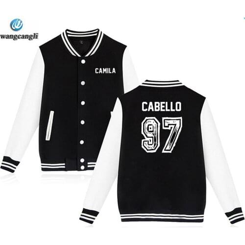 Camila Cabello Havana winter Baseball Jacket bomber Jacket men women Camila 97 Hoodies tracksuit Streetwear coat Survetement