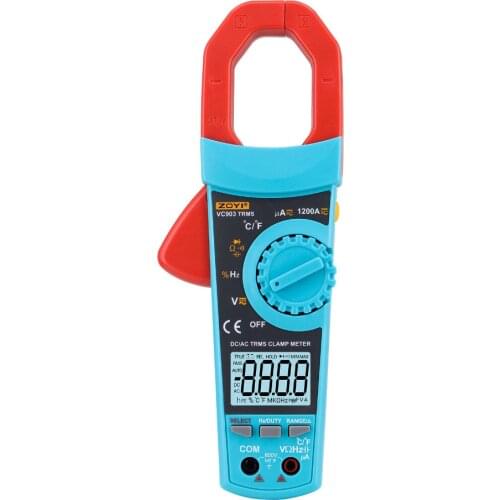ZOYI VC903 Digital Clamp Meter Ammeter 1200A multimeter Voltmeter AC DC Voltage Meter Temperature