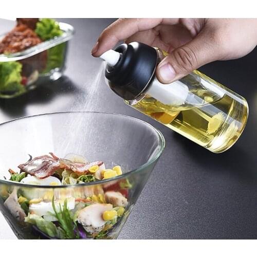 1PC Olive Oil Sprayer Mister Glass Leak-proof Oil Dispenser Vinegar Soy Sauce Bottle Pot Kitchen Salad BBQ Cooking Tool QA 194