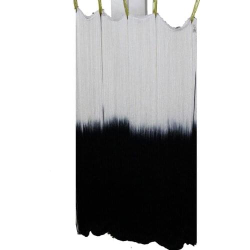 1 Yard Long Fringe Tassel Latin Dress Trims Dip Dye Ombre Rayon Tassel Trimming Diy Lace Latin Macrame Trims 60CM Long