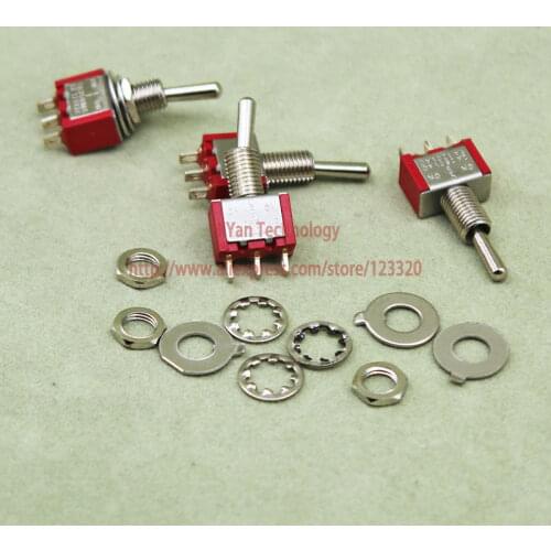 10pcs/lot) MTS103 Switch Toggle Toggle Switch 3Pins 3 Gears ON-OFF-ON 2A 250V AC 5A 125V AC High Quality