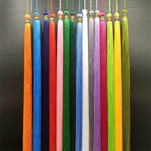 20pcs 30cm Length Polyester Silk Tassel Earrings Charms Chinese Knot Tassels for Jewelry Making DIY