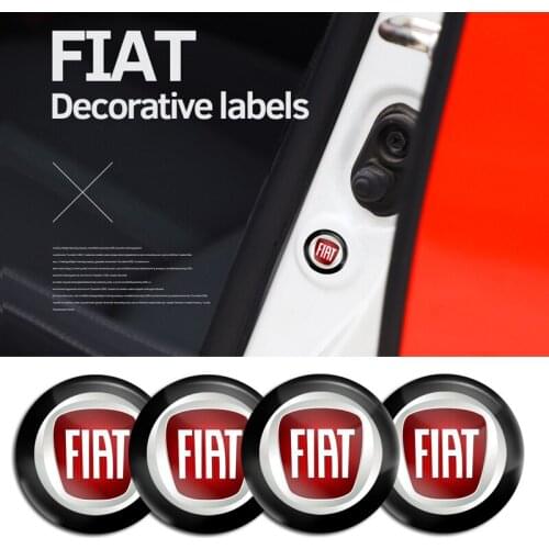 4Pcs PVC Car Door Shock Damper Gasket Soundproof Patch Sticker For FIAT 500 Grande-Punto Astra Bravo Panda Tipo Stilo Freemont