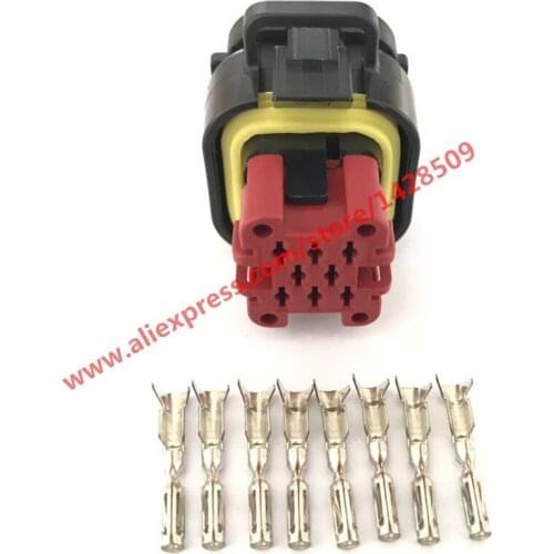 5 Set ECU High Quality 8 Pin Tyco AMP Female Waterproof Automotive Connector Plug 776286-1 With Terminals 770520-1
