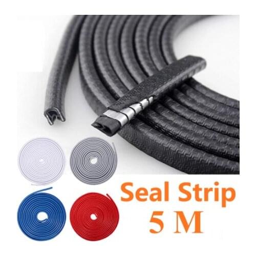 5M Builtin Steel Ring Car Anti Collision Strip Sticker Auto Door Edge Scratch Protecter Bumper Guard Trim Sealing Strip