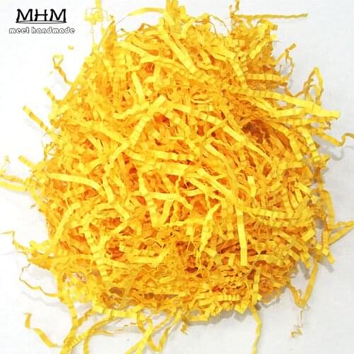 50g 3mm Raffia Wrapping Gift Shockproof Wrinkled Filler Shredded crepe diy Paper Packaging Fillers ( no box ) handcraft cadeau