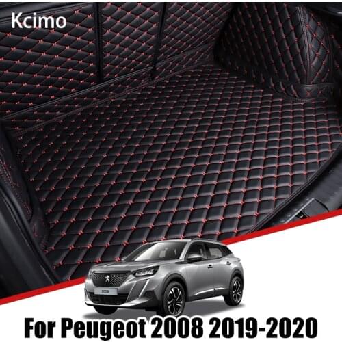 Car Boot Tray Floor Protector for Peugeot 2008 P24 2019 2020 Cargo Liner Custom Special Auto Boot Carpet