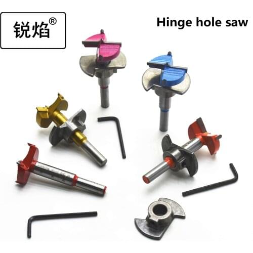 Free shipping 1pc Diameter 35mm Adjustable Carbide Hinge Hole Opener Boring Bit Tipped Drilling Tool Woodworking Cutter