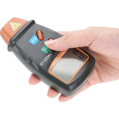 Digital Anemometer DT-2234C+ Non-Contact Digital LCD Laser Photo Tachometer Mini RPM Tester Meter Wind Speed Measurement Tools