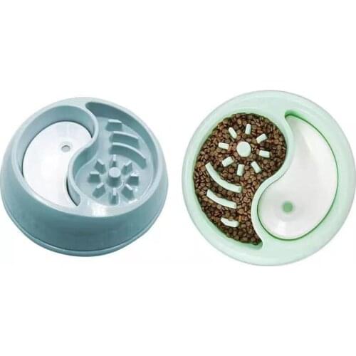 Pet Dogs Slow Feeder Bowls Prevent Choking Puppy Eat Food Drink Water Feeder Bath Pet Supplies Prevent Obesity Cat Dog bowl