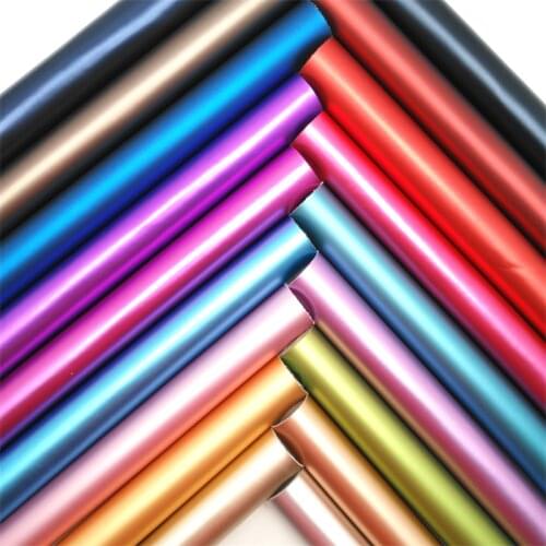 Glitterwishcome Metallic MATT Smooth Synthetic Leather Faux Fabric Sheets with Felt Backing Accessories Bows DIY 21X29CM GM2106A